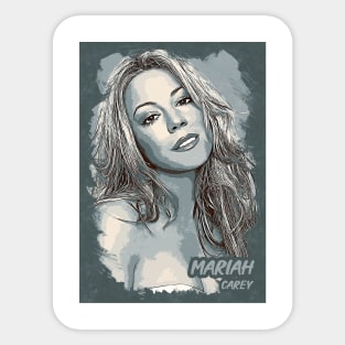 Mariah Carey Poster Art Sticker